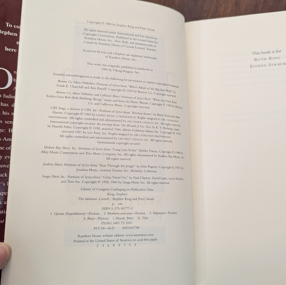 The Talisman by Stephen King and Peter Straub Hardback Book - Picture 2 of 5
